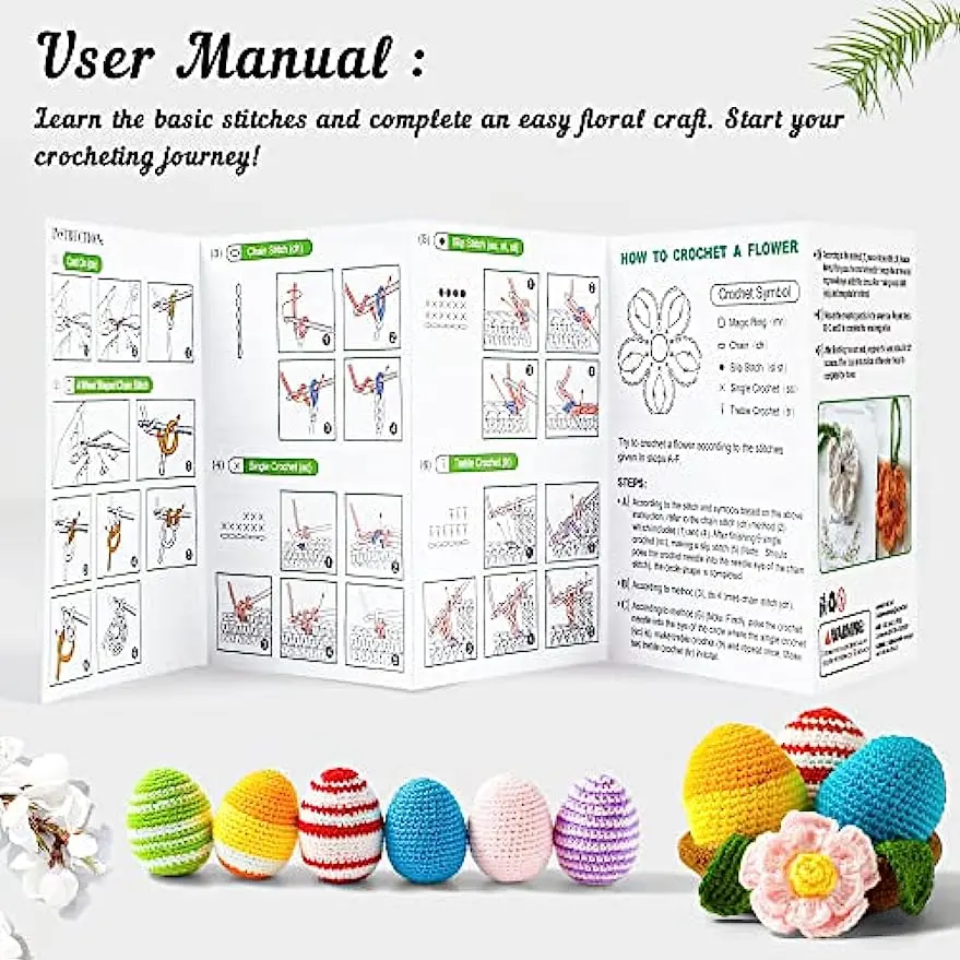 113Pcs Yarn Crochet Set Multi Size Crochet Craft Set For Ergonomics Ideal Beginner Set  DIY Originality Weaving Tools