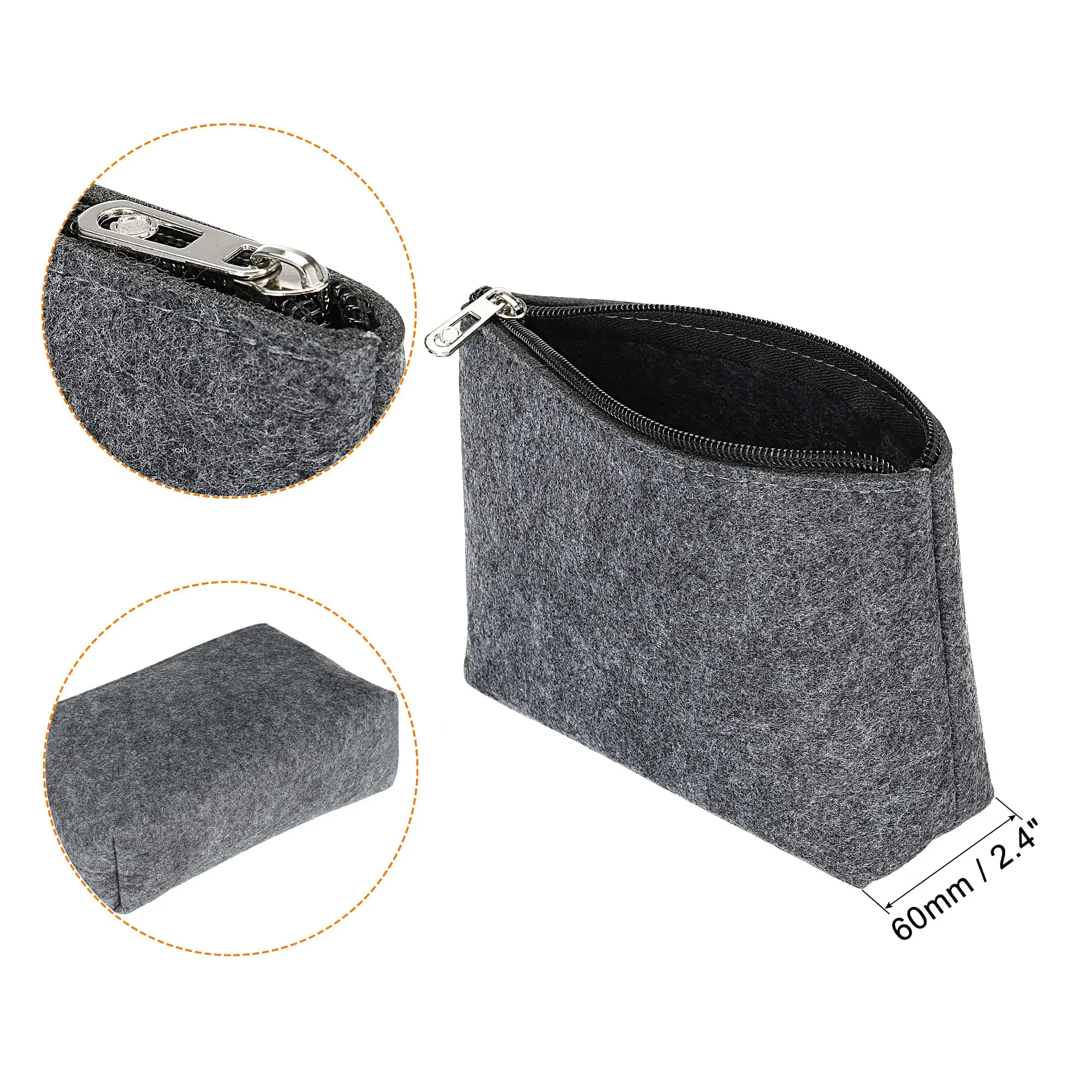Felt Digital Organizer Travel Cosmetic Bag Wallet Ladies Cosmetic Bag Tote Bag Laptop Accessory Office Organizer