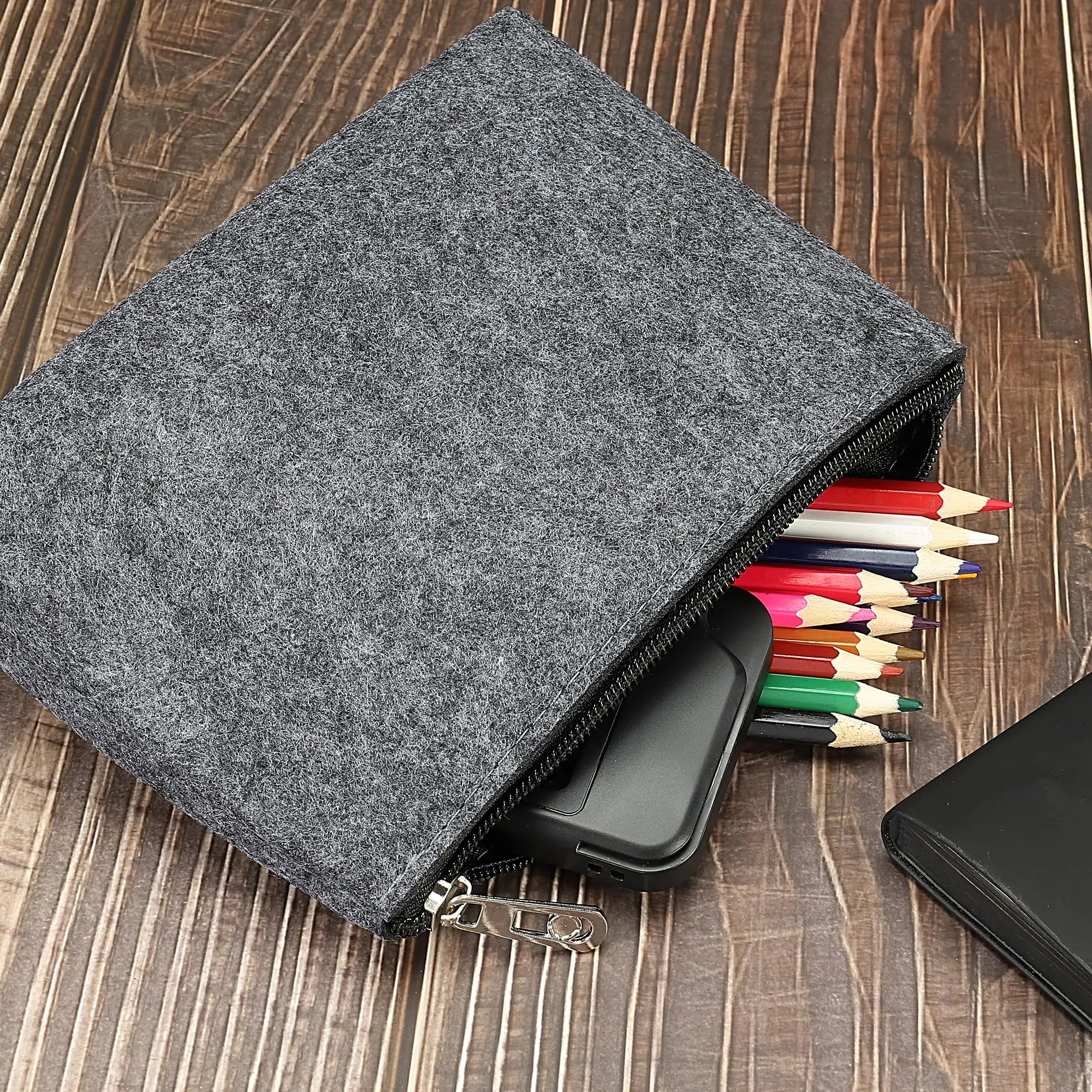 Felt Digital Organizer Travel Cosmetic Bag Wallet Ladies Cosmetic Bag Tote Bag Laptop Accessory Office Organizer