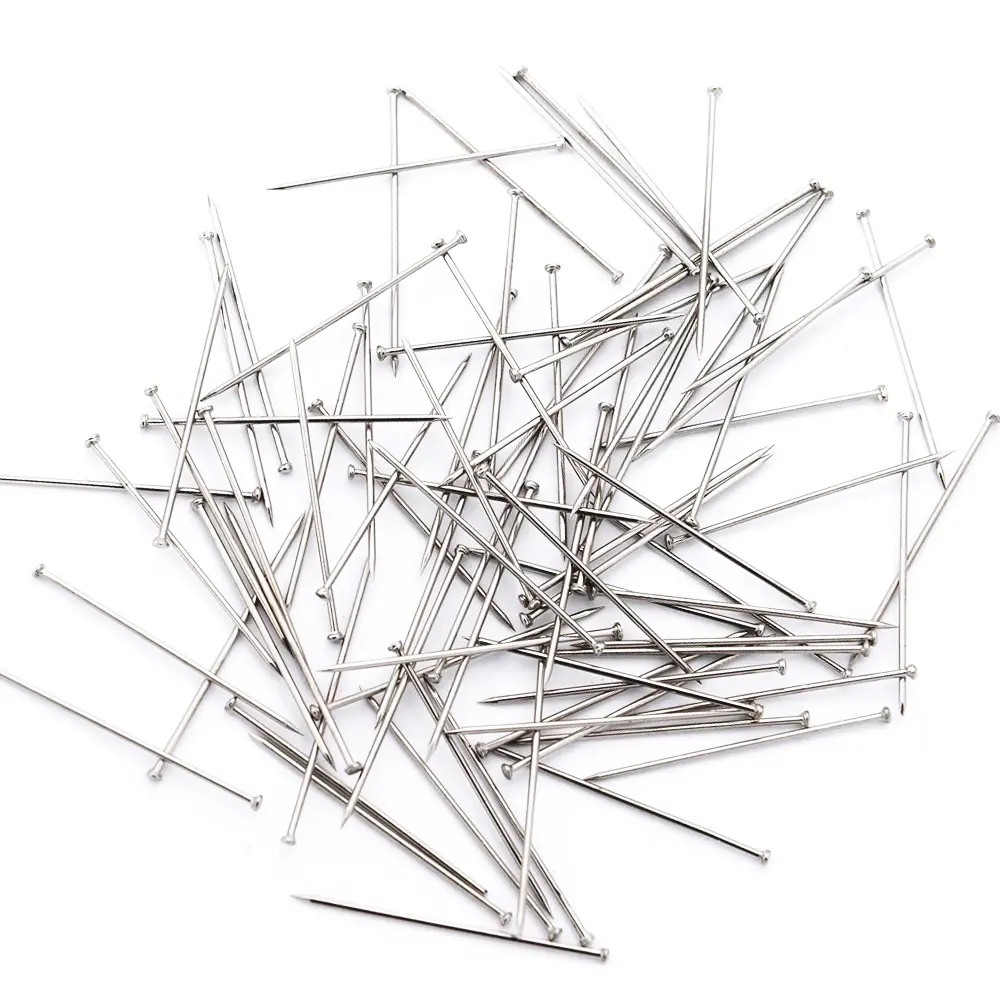 1kg/Box 0.7mm 2cm Stainless Steel Sewing Pins Dressmaker Straight Satin Pins Fine Head Pins Jewelry Making of Sewing Tools