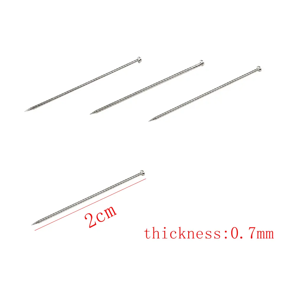 1kg/Box 0.7mm 2cm Stainless Steel Sewing Pins Dressmaker Straight Satin Pins Fine Head Pins Jewelry Making of Sewing Tools