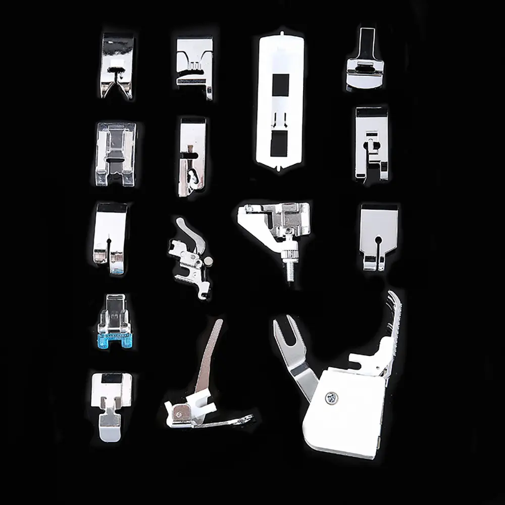 15Pcs Household Sewing Machine Snap on Presser Foot Set Professional Low Handle Sewing Machine Presser Foot Set