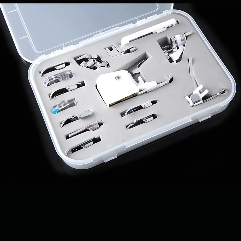 15Pcs Household Sewing Machine Snap on Presser Foot Set Professional Low Handle Sewing Machine Presser Foot Set