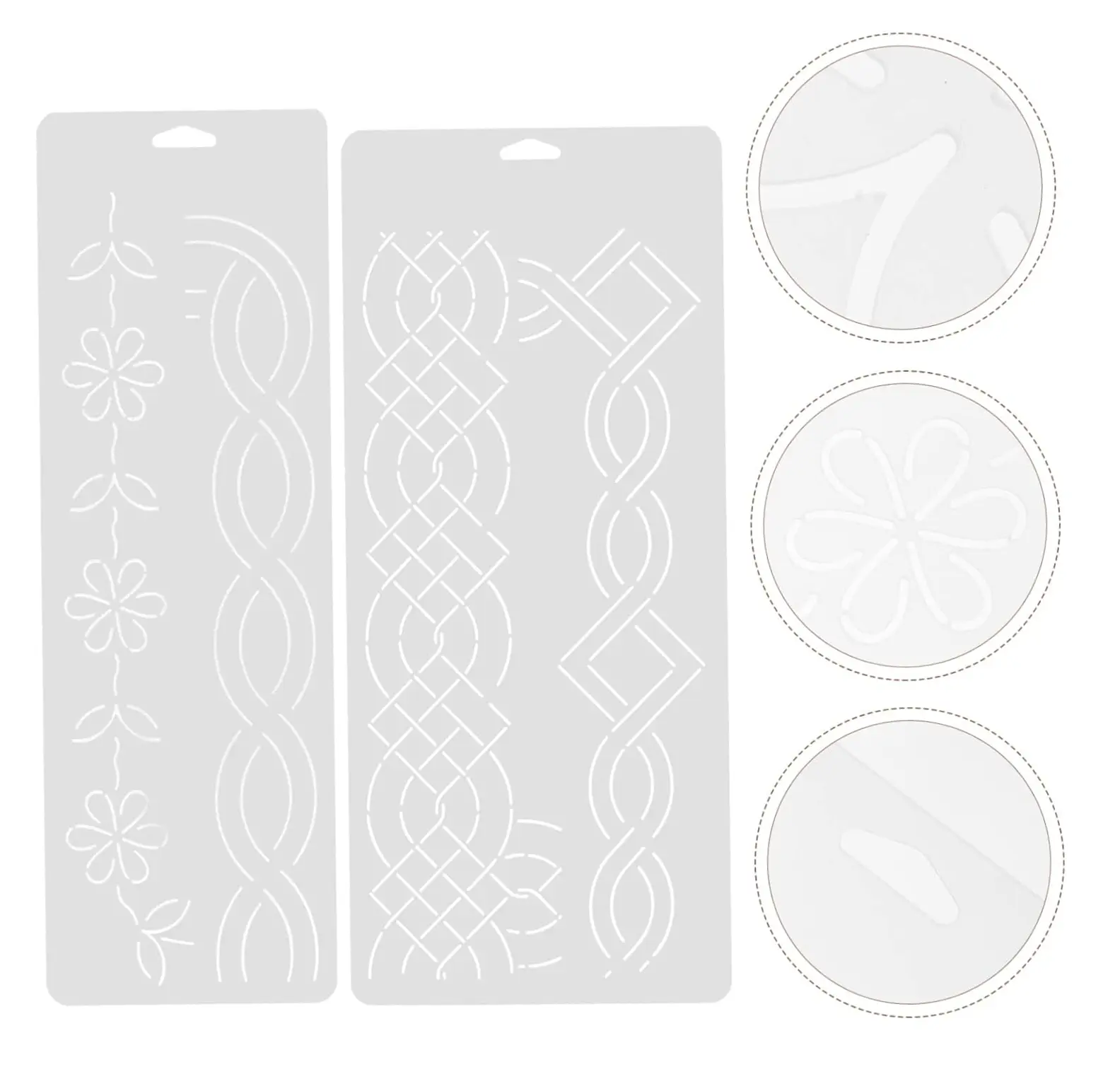 1Pc Patchwork Templates Quilting Ruler Templates Plastic Quilting Stencils Plastic Embroidery Sewing Templates DIY Sewing Tools