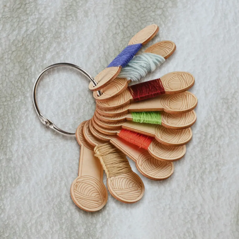 10pcs Wooden Yarn Bobbins Weave Knitting Sewing Winding Thread String Winding Coil Plate Winder For Sewing Thread Holder