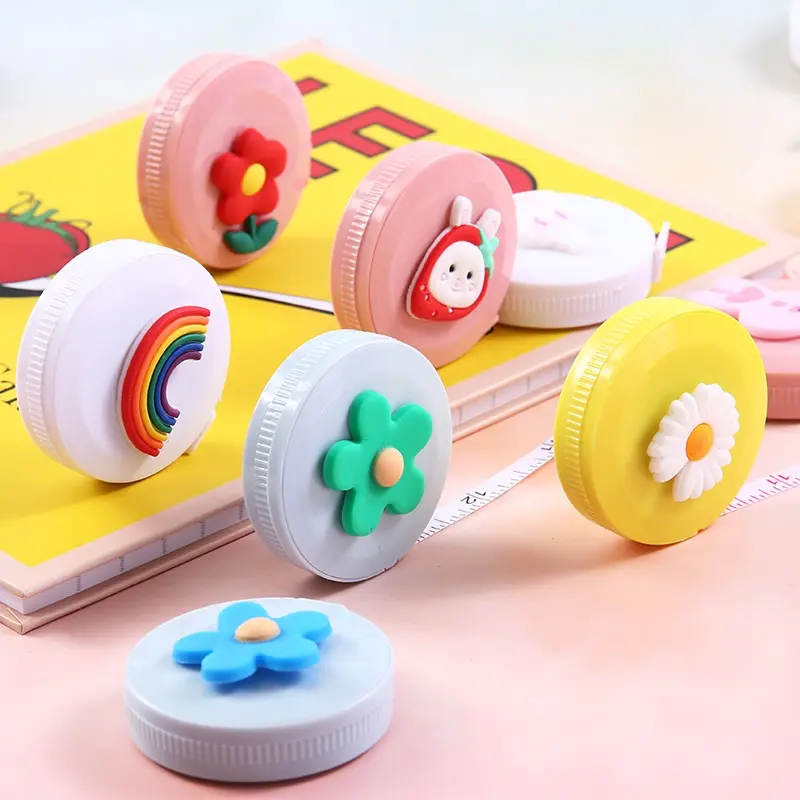 Double Sided Measuring Tape Cute Portable Cartoon Stationery Cartoon Tape Measure Small 1.5 Meters