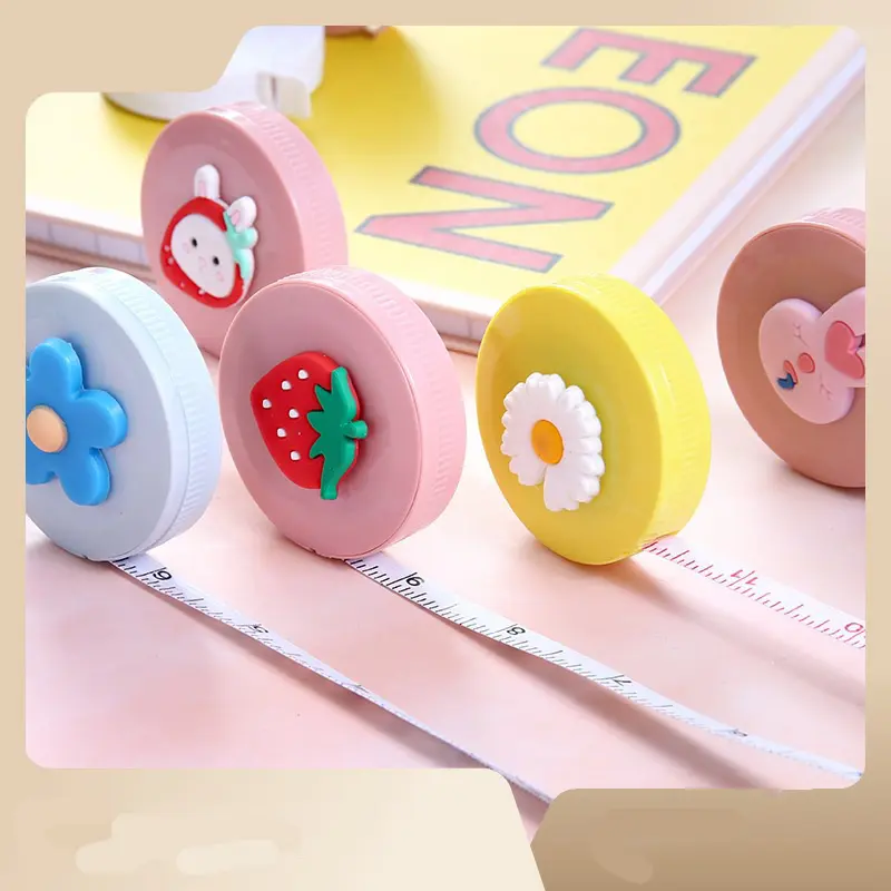 Double Sided Measuring Tape Cute Portable Cartoon Stationery Cartoon Tape Measure Small 1.5 Meters