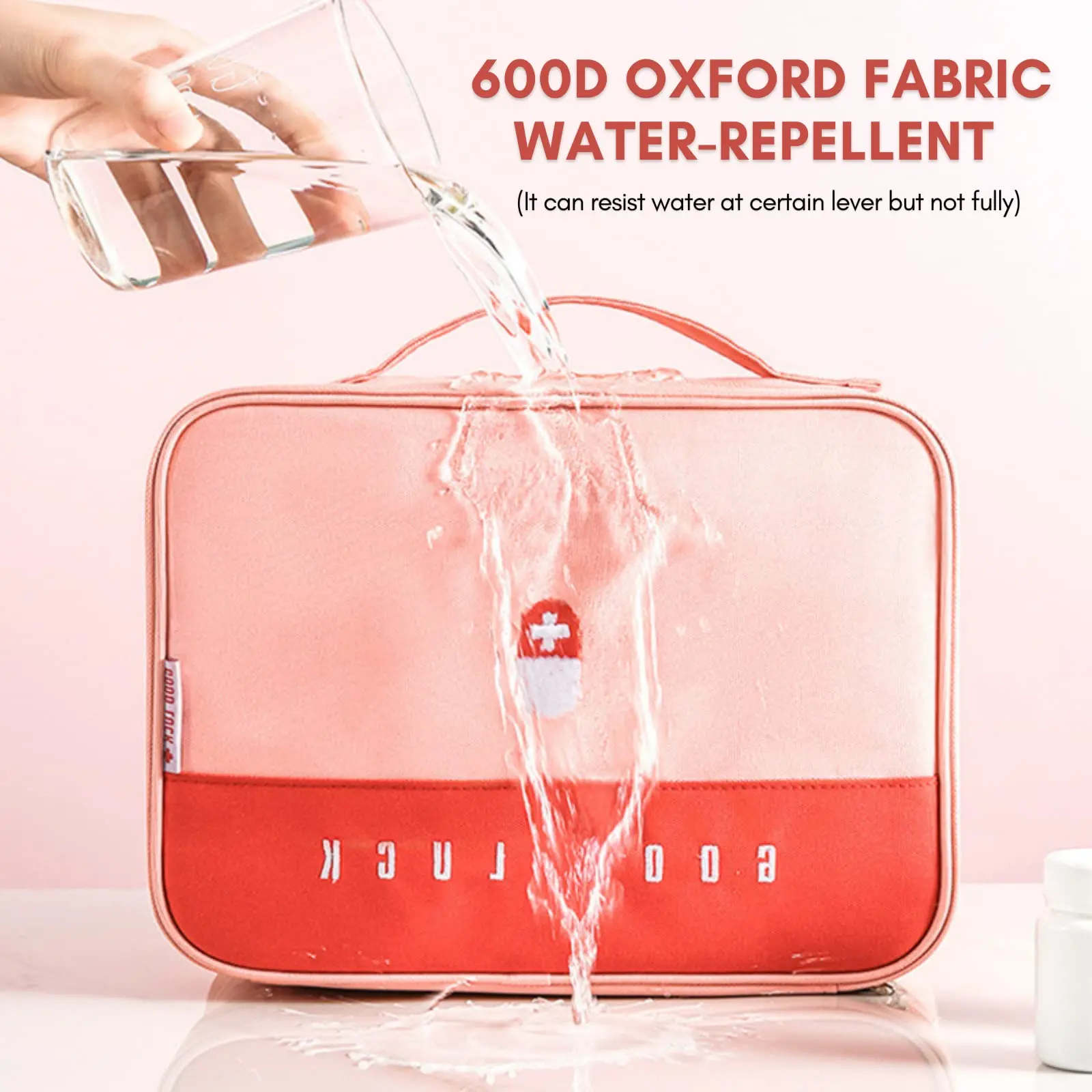 Medical Emergency Kit Portable Medicine Storage Organizers Large Capacity Waterproof Storage Bag Household Storage Organization