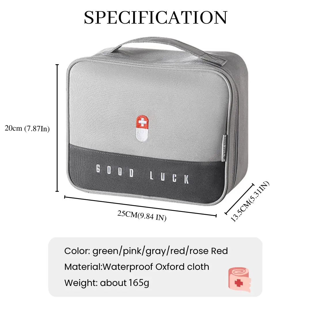 Medical Emergency Kit Portable Medicine Storage Organizers Large Capacity Waterproof Storage Bag Household Storage Organization