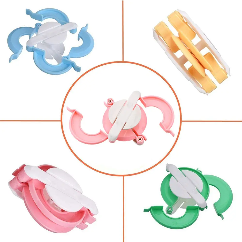 4 Sizes Portable Pompom Maker Essential Pom-pom Maker Fluff Ball Weaver Needle Craft Homen DIY Knitting Wool Home Tools