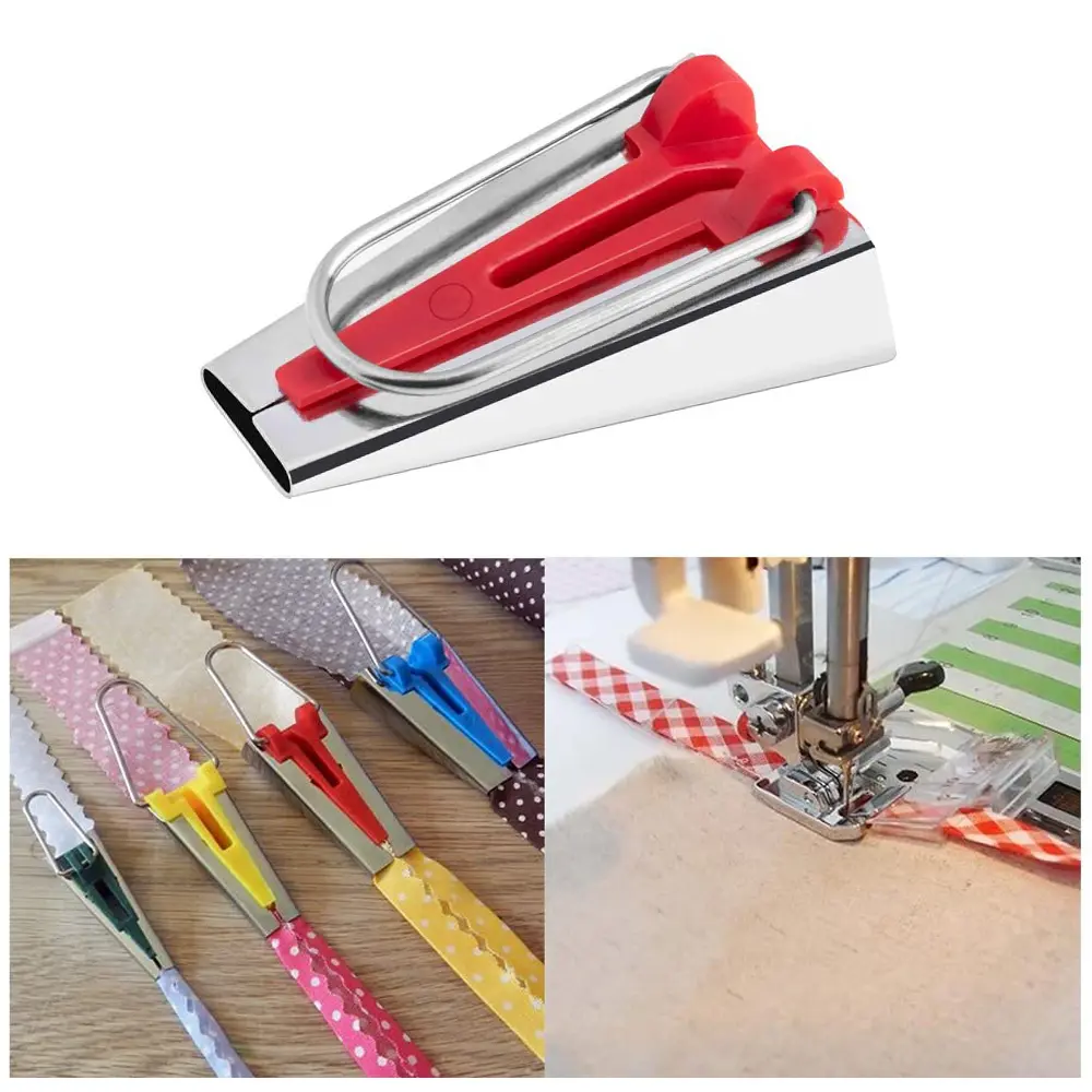 Splicing Cloth Fabric Bias Tape Maker Binding Tool Quilting Sewing 6mm\9mm\12mm\18mm\25mm Craft DIY Patchwork Edging Device