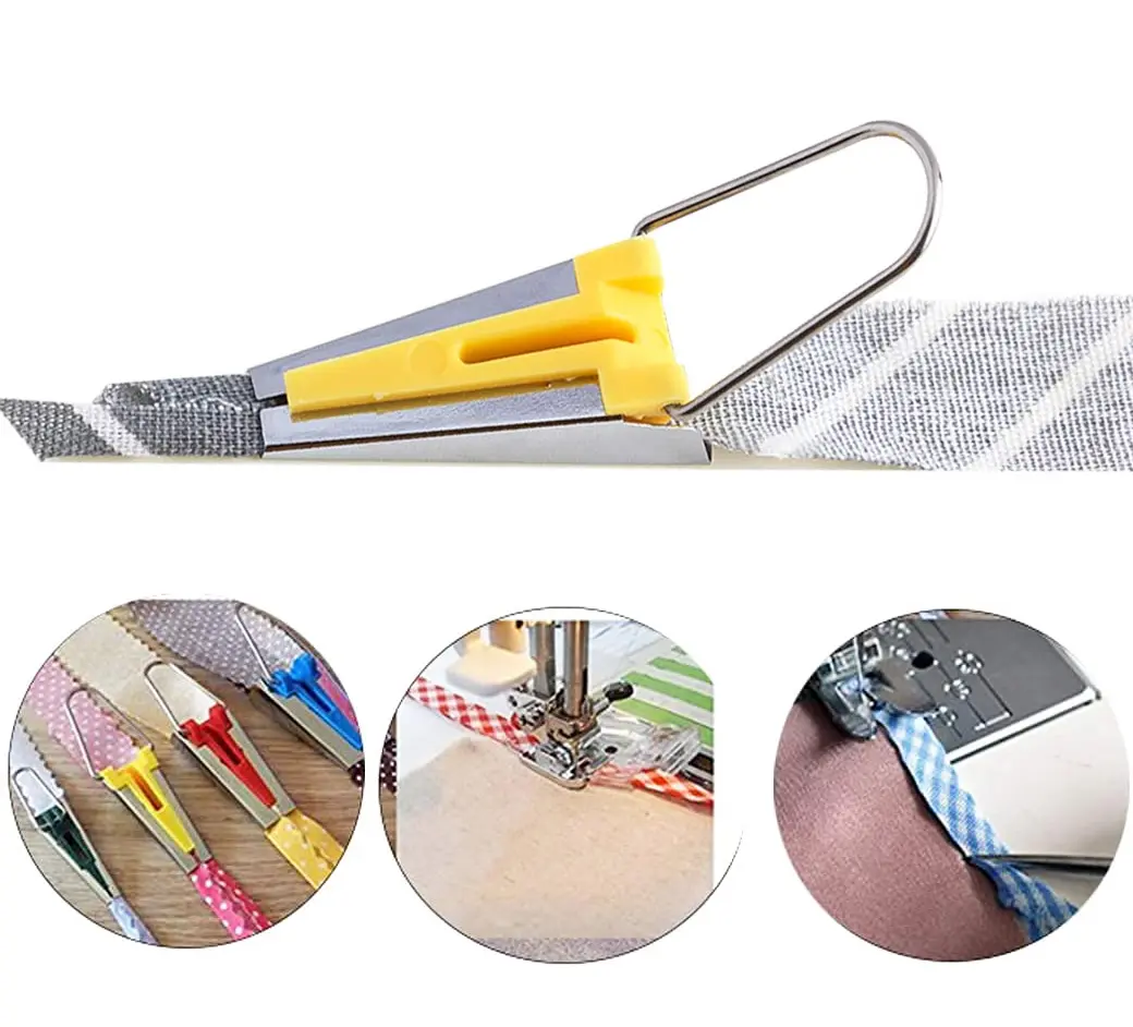 Splicing Cloth Fabric Bias Tape Maker Binding Tool Quilting Sewing 6mm\9mm\12mm\18mm\25mm Craft DIY Patchwork Edging Device