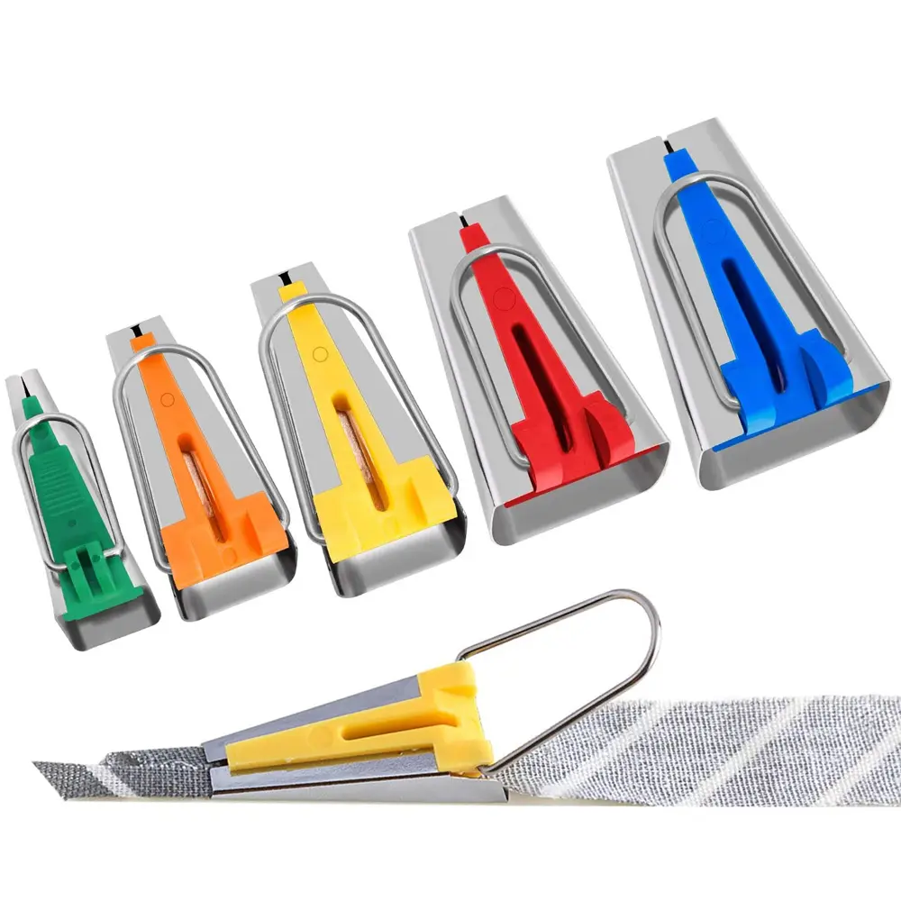 Splicing Cloth Fabric Bias Tape Maker Binding Tool Quilting Sewing 6mm\9mm\12mm\18mm\25mm Craft DIY Patchwork Edging Device