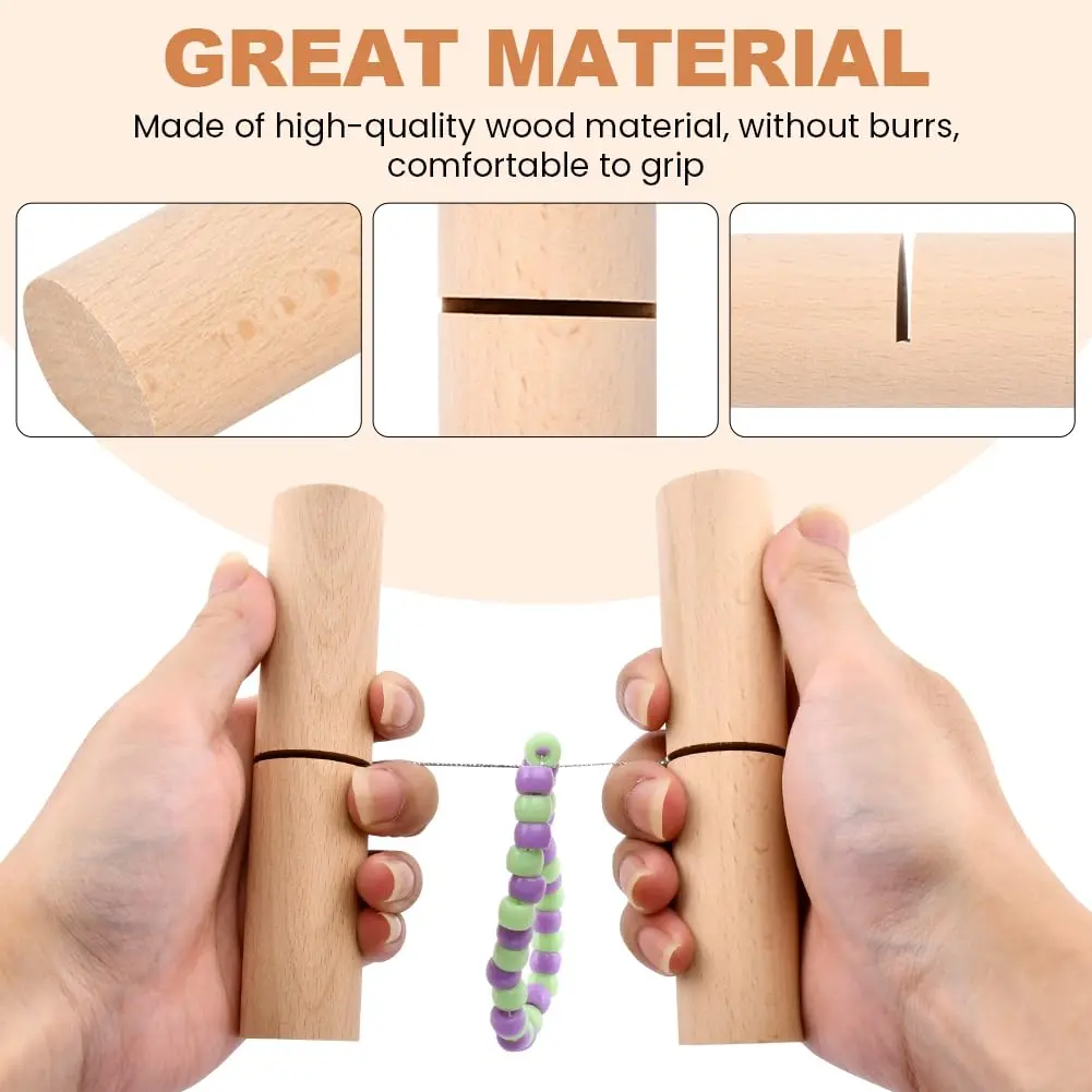 2pcs Knot Grippers Tool for Silicone Beads Bracelet Helper Tool For Beads Wristlets Keychains Bracelets