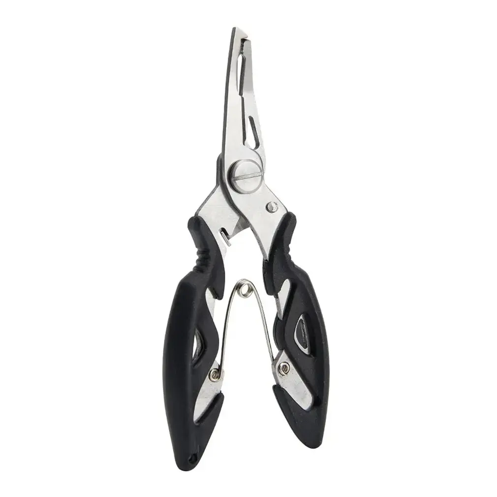 1Pc Fishing Lure Plier Scissors Multifunctional Cutting Lines Uncoupling Fish Hooks Opening Coils Outdoor Fishing Tools Plier