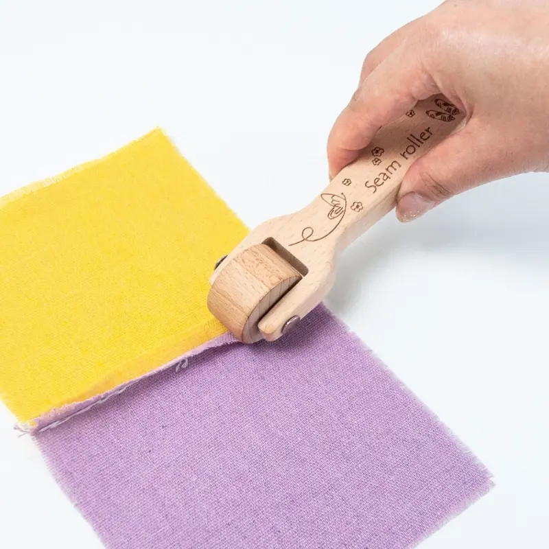 1Pcs Wooden Pressing Wheel Sewing Tools Seam Roller Pressing Wheel Seam Roller Wallpaper Roller For Pressing Leathers Fabrics
