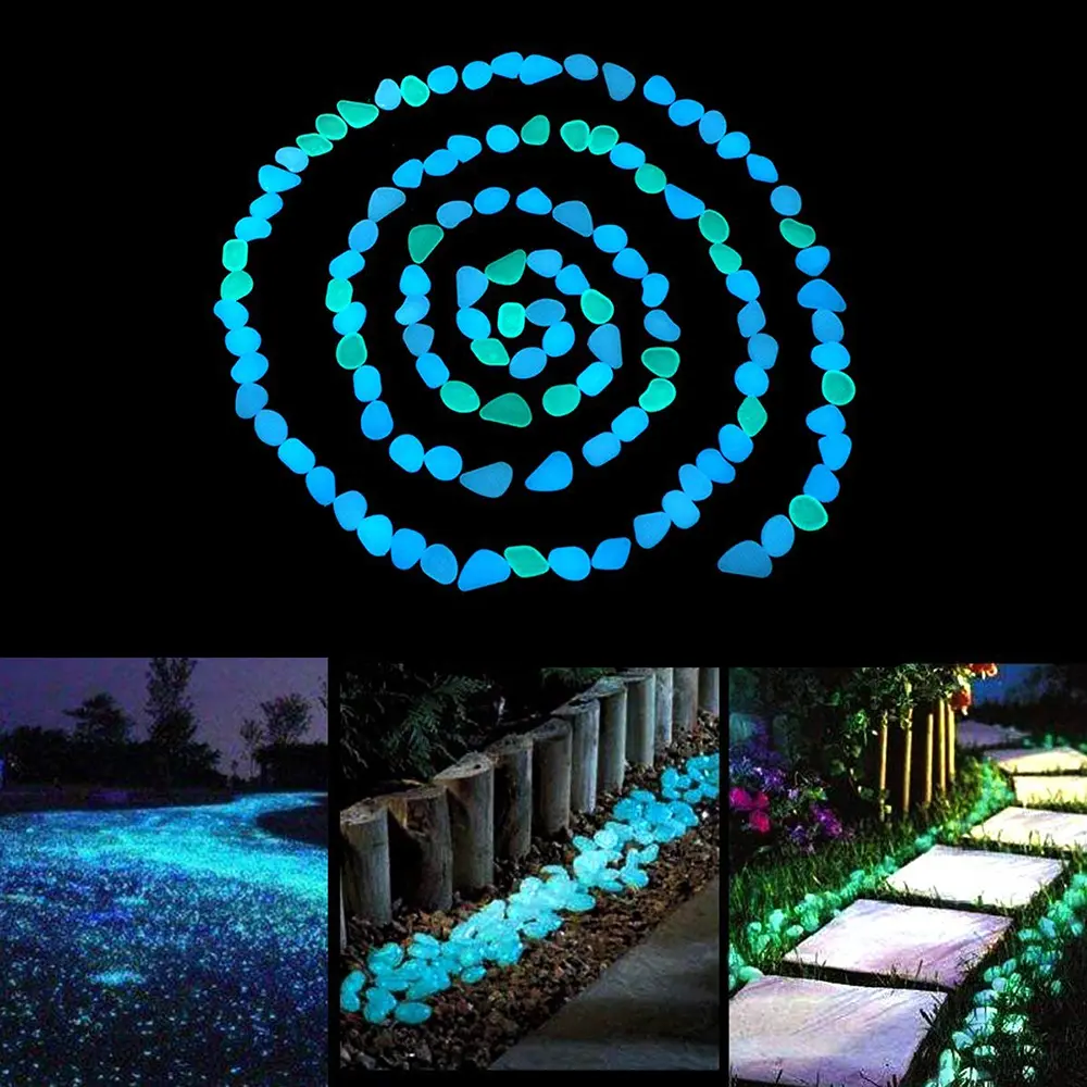 500 Pcs Of Luminous Stone High Brightness Luminous Stone Garden Landscape Luminous Stone Luminous Sand Terrazzo Floor Luminous