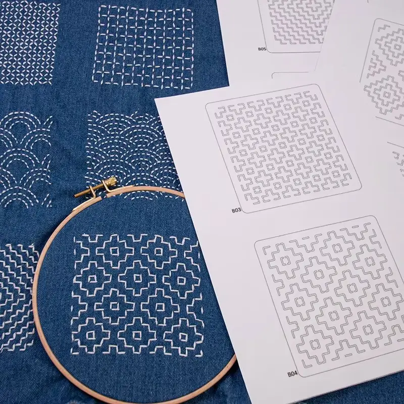 Water Soluble Embroidery Practice Thimble Sewing Set For Beginner Hand Embroidery Kit Sewing Supplies