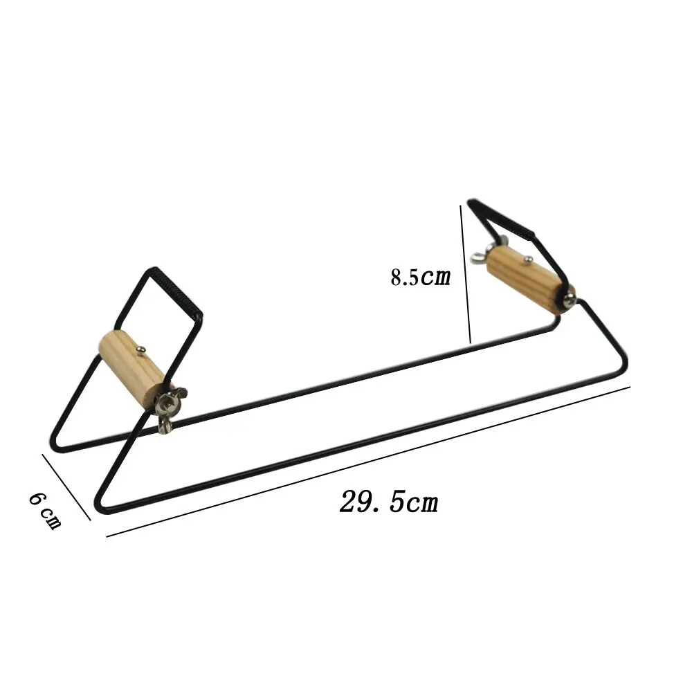 Stainless Steel Weaving Beading Loom Kits Wood Handle Knitting Machine Handmade Knitting Tools for DIY Jewelry Bracelets