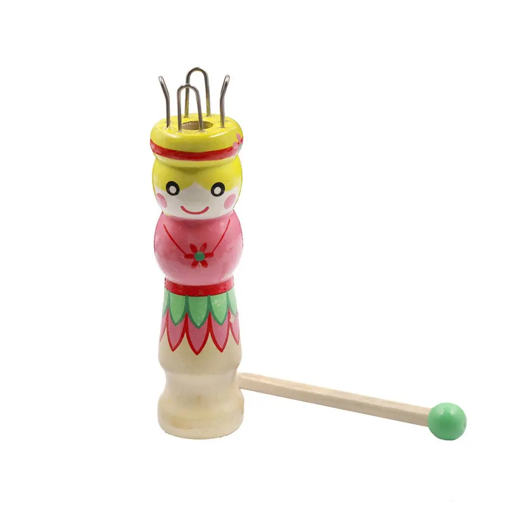 Wood Hand Knitting Doll Dolly Yarn Wool Knitter Hand Painting Rope Braided Maker DIY Knitting Tool Home DIY Accessories
