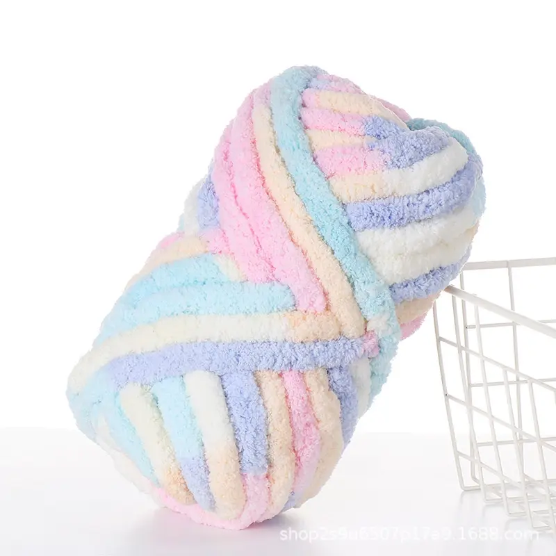 Single Strand Extra Thick Icelandic Hair Ice Stripe Thread Handmade DIY Woven Scarf Thread Hat Cushion Hook Blanket Thread