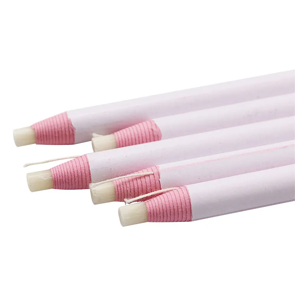 12pcs/Box White Marker Pencil Cutting Free Pen For Sewing Cloth Clothes Tailor Only Free Mark Tracking Tool DIY Marking Tool