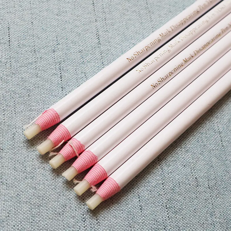 12pcs/Box White Marker Pencil Cutting Free Pen For Sewing Cloth Clothes Tailor Only Free Mark Tracking Tool DIY Marking Tool