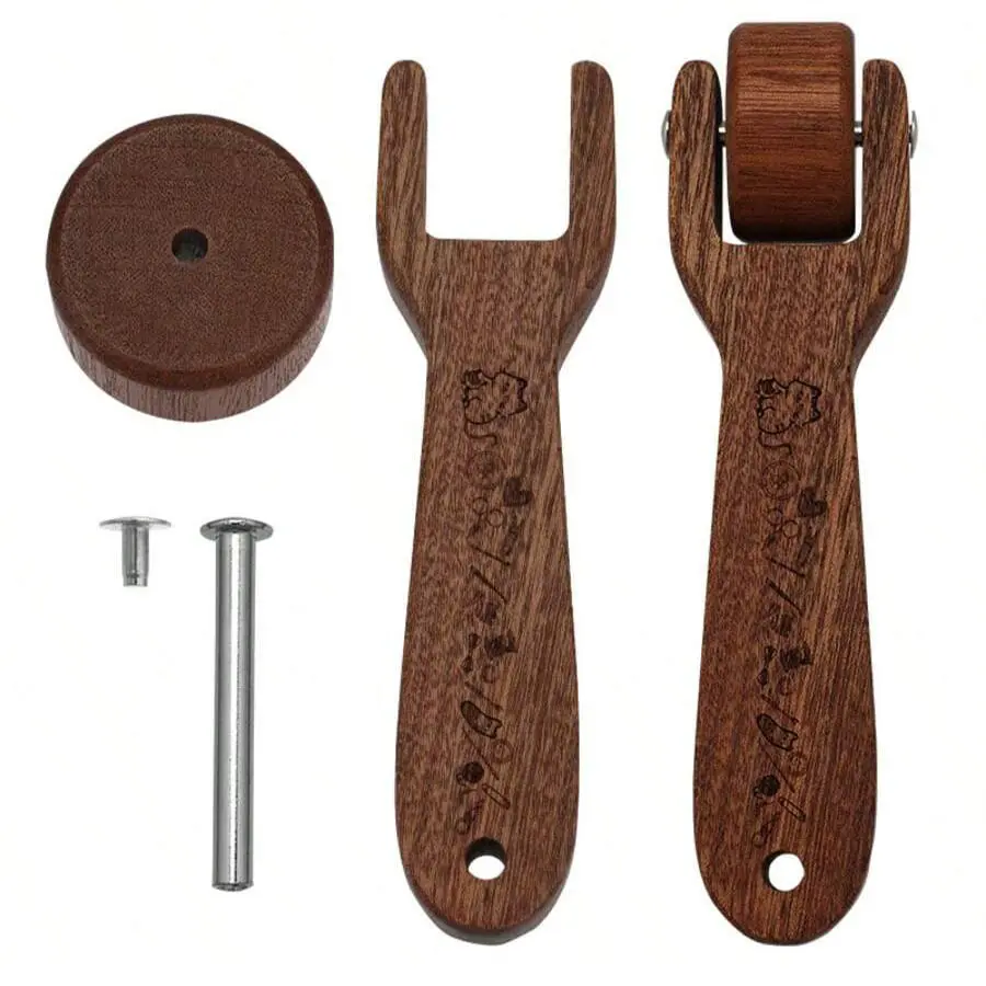 1Pc Wooden Pressing Wheel Sewing Tools Seam Roller Pressing Wheel Seam Roller for Sewing Tailoring Ironing Patchwork Quilting ﻿