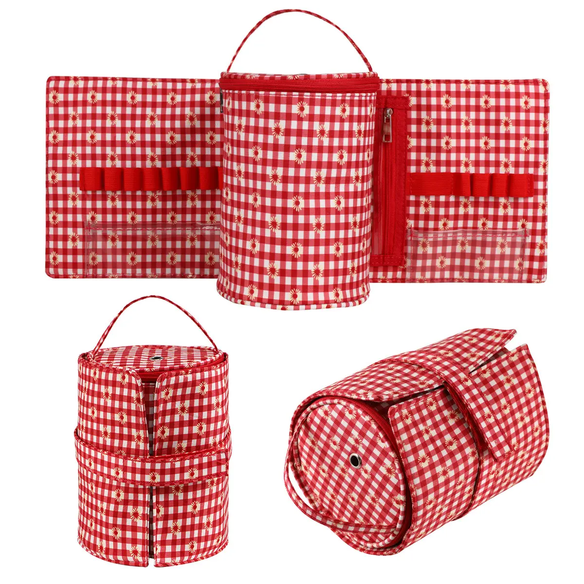 4 Color Crochet Set DIY Hand Woven Yarn Crochet Component Set Detachable Handheld Beginner Crochet Material Bag