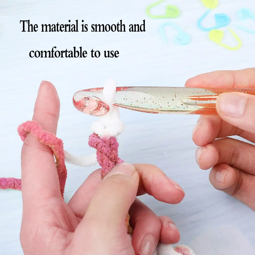 9pcs Plastic Utility Crochet 3-12mm Hand Sewing Tool Weave Shawls Handbag Doll Handicrafts DIY Weaving Process
