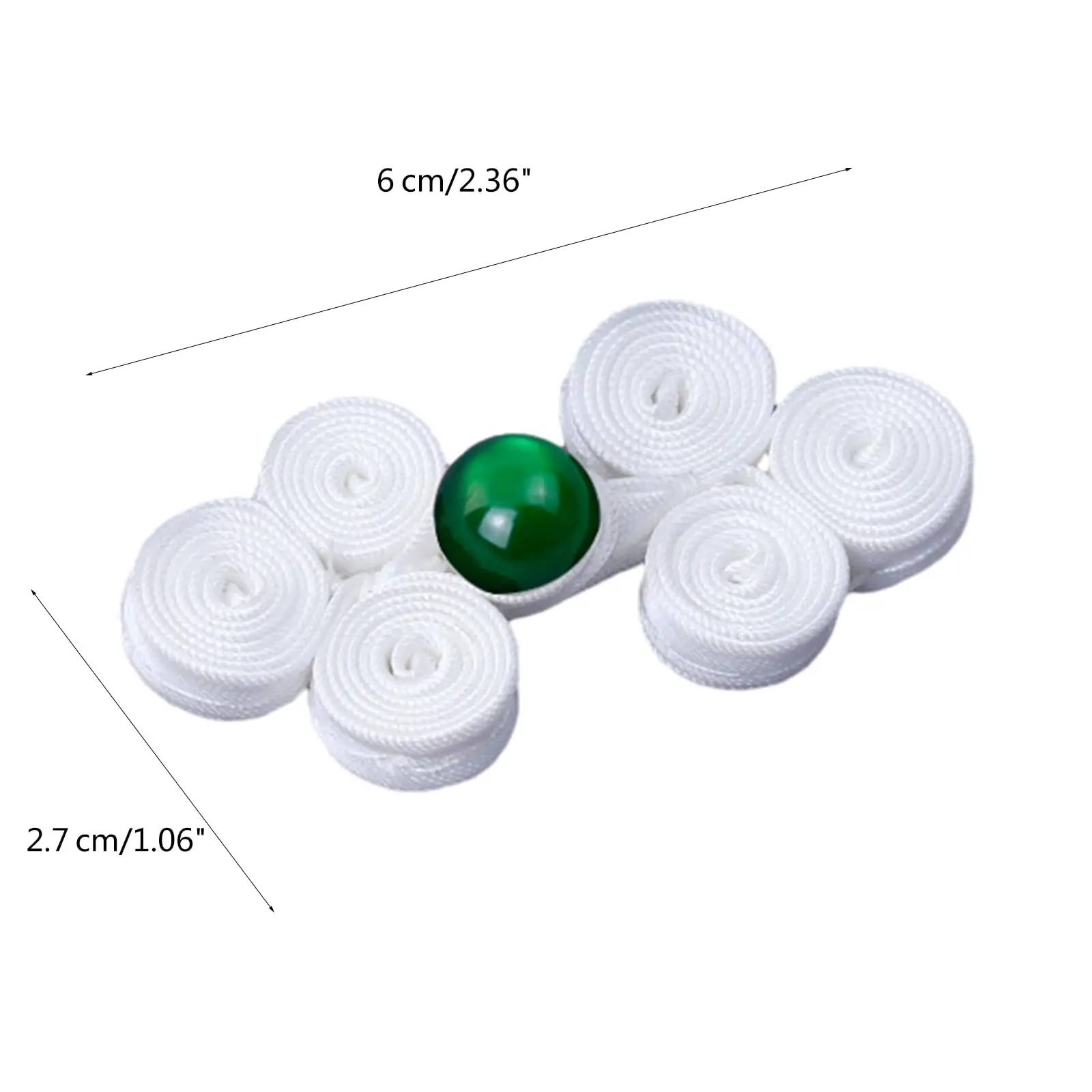 5/10Pairs Chinese Knot Buttons Sewing On Closure Fasteners for Cheongsam Scarf Cardigan Sweater Garments Bead Fastener Button
