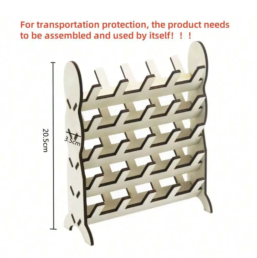 1Pc 50 Spools Sewing Embroidery Thread Rack Organizer Detachable Wooden Thread Holder Wall Hanging Cones Stand Shelf Tool