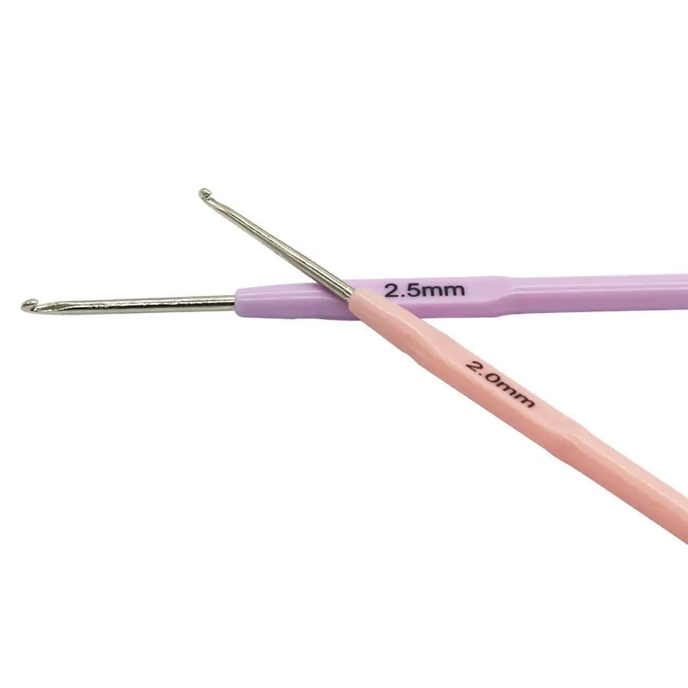 3pcs Crochet Hooks Plastics Handle Knitting Needles for Yarn DIY Craft Nice Gift Women Knitting Tools