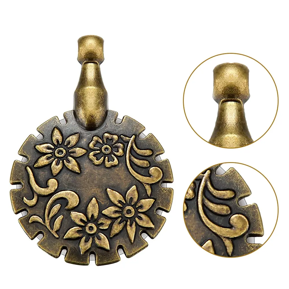 Vintage Thread Cutter Pendants Antique Thread Cutter Metal Yarn Cutter for Home Needlework DIY Craft Tools Sewing Supplies