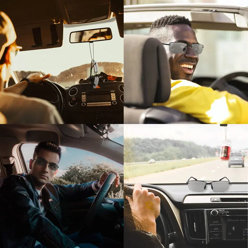 Classic Mens Polarized Sunglasses For Men Women Driving Fishing Hiking Change Color Gradient Sun Glasses Man Shades