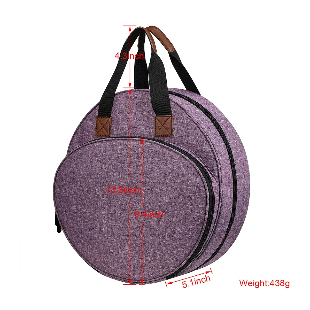 Cross Stitch Storage Bag Sewing Crafts Storage Tote Bag Knitting Bags with Zipper Pockets Organiser Sewing Tool Accessories