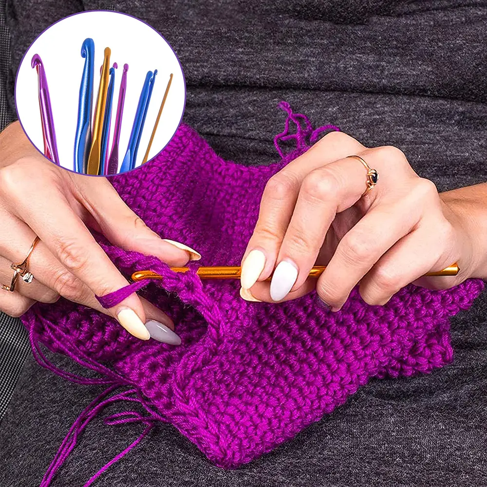Multi Functional Portable Sweater Crochet Grip For Comfortable And Durable Hand DIY Weaving Tool Set
