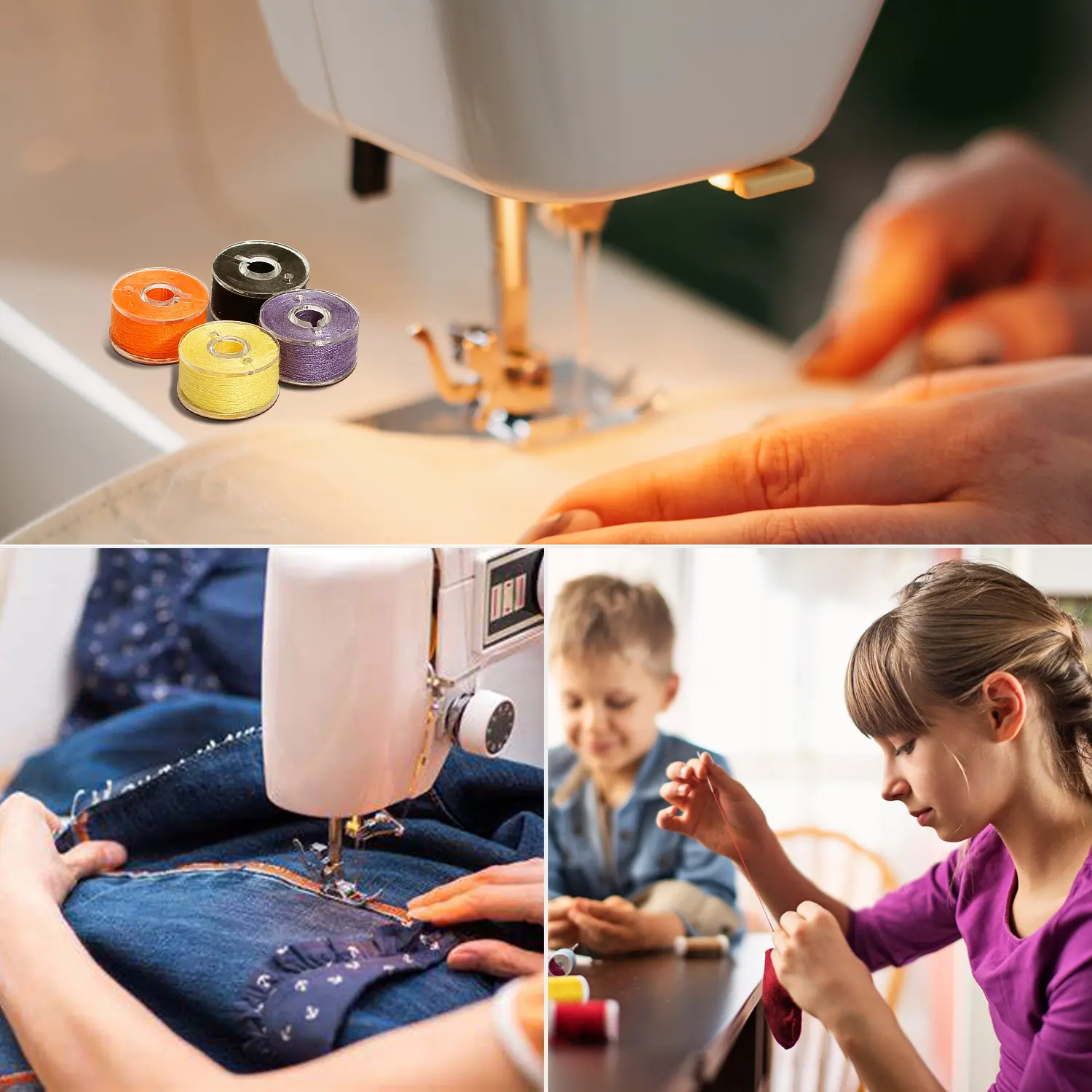 Shuttle Core Box With Transparent Thread 10 Grid Shuttle Core And Fixed Color Sewing Thread Box With Shuttle Core Set