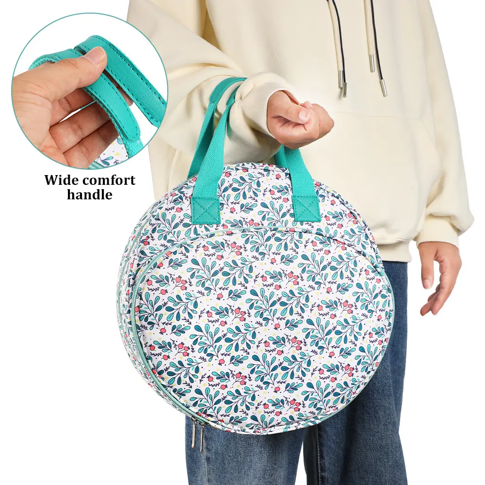 New Embroidery Thread Bag Embroidery Kit Organizer Bag Multi-Layer Oxford Storage Bag with Zipper Pockets Craft Supplies
