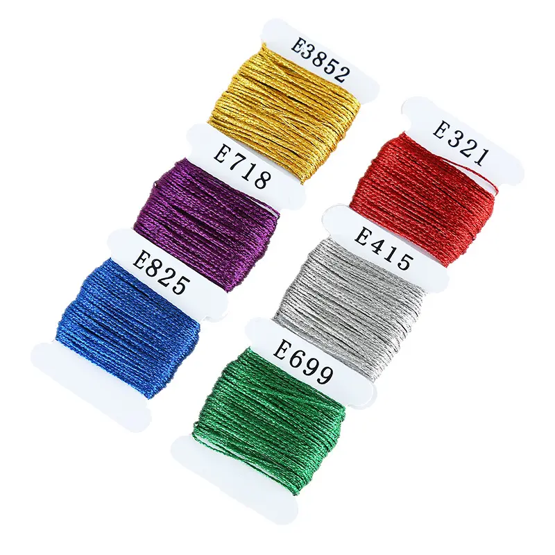 192Color Embroidery Thread Set DIY Cotton Multi Color New Cross Stitch Thread Metal Wire Knitting Set Process Line Storage Box