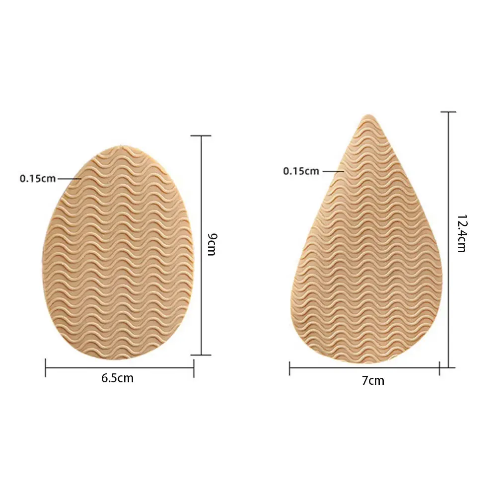 1Pair Rubber Shoe Sole Protector Wear-Resistant Non-Slip Forefoot Shoes Mat Self-Adhesive Sole Protector Rubber Pads Cushion