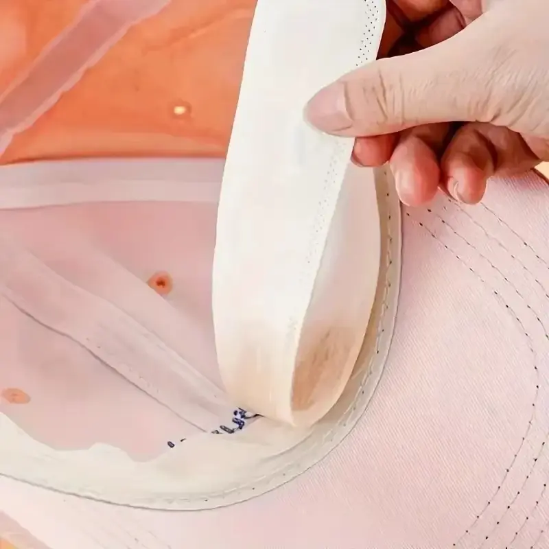 10/40pcs Hat Sweat Absorber Stickers Summer Cap Liner Bands Sweatband Visor Hats Size Reducer Adhesive Sweat Absorbing Pads