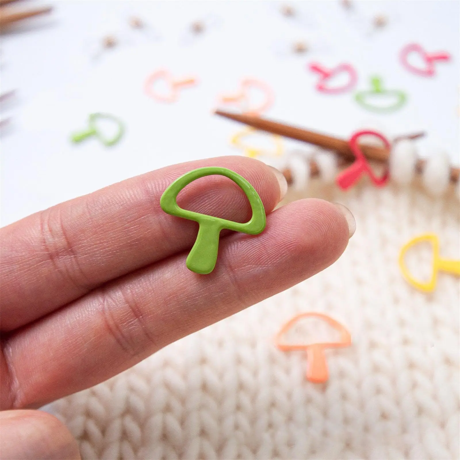 22/34pcs Metal Knitting Stitch Markers Crochet Stitch Lock Mix Colors For Knitting Sewing Supplies Accessories