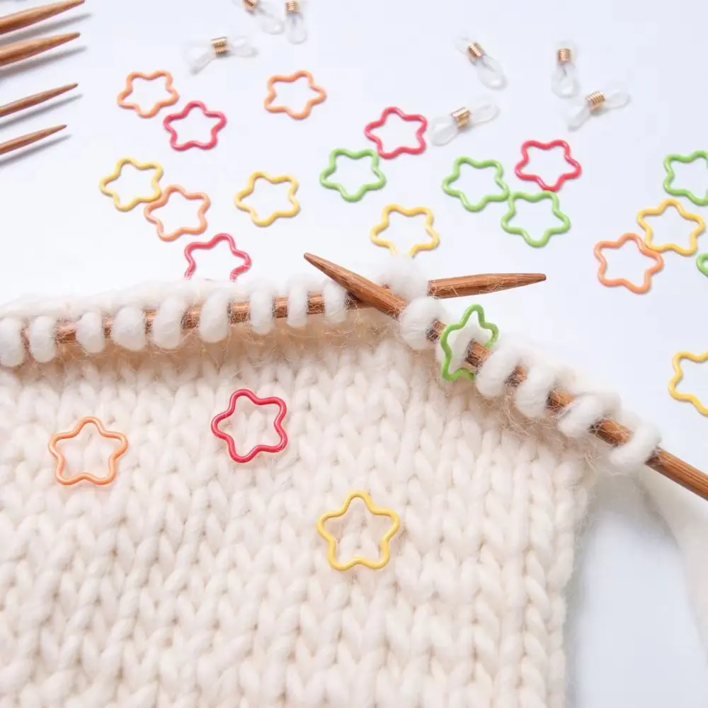 22/34pcs Metal Knitting Stitch Markers Crochet Stitch Lock Mix Colors For Knitting Sewing Supplies Accessories