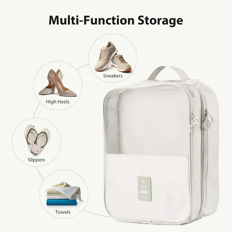3 layers Portable Travel Shoe Bag Sundries Underwear Clothes Bags Shoe Organizer Storage Bag Multifunction Travel Accessories