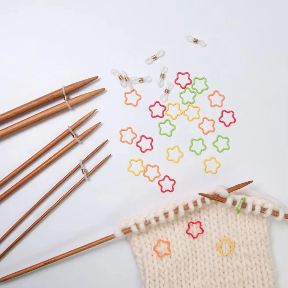 22/34pcs Metal Knitting Stitch Markers Crochet Stitch Lock Mix Colors For Knitting Sewing Supplies Accessories