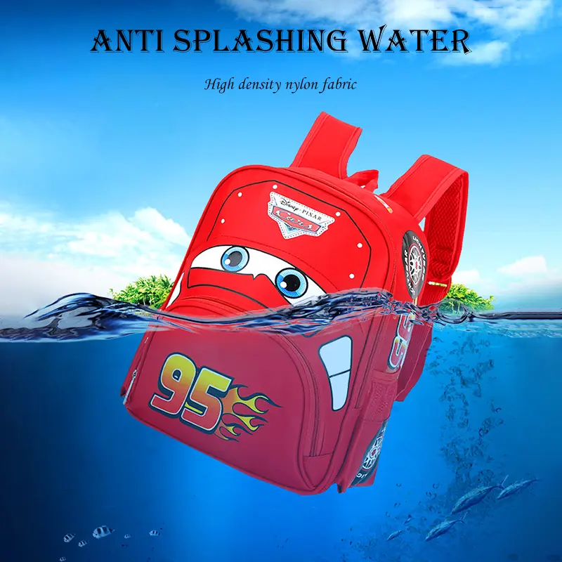 Kindergarten School Bag Cute Children's Backpack Cartoon Car Backpack Casual Preschool School Bag