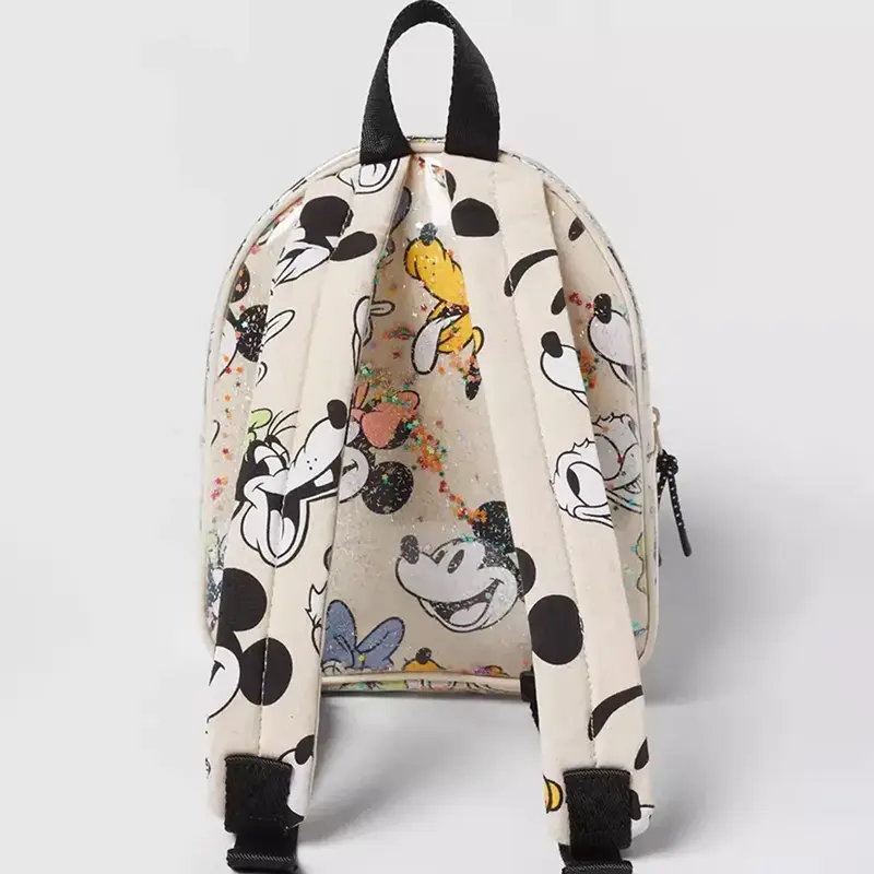 Waterproof Sequin Backpack Mickey Mouse Print Girl Travel Storage Fashion Cartoon Cute Girl Baby Mini Backpack