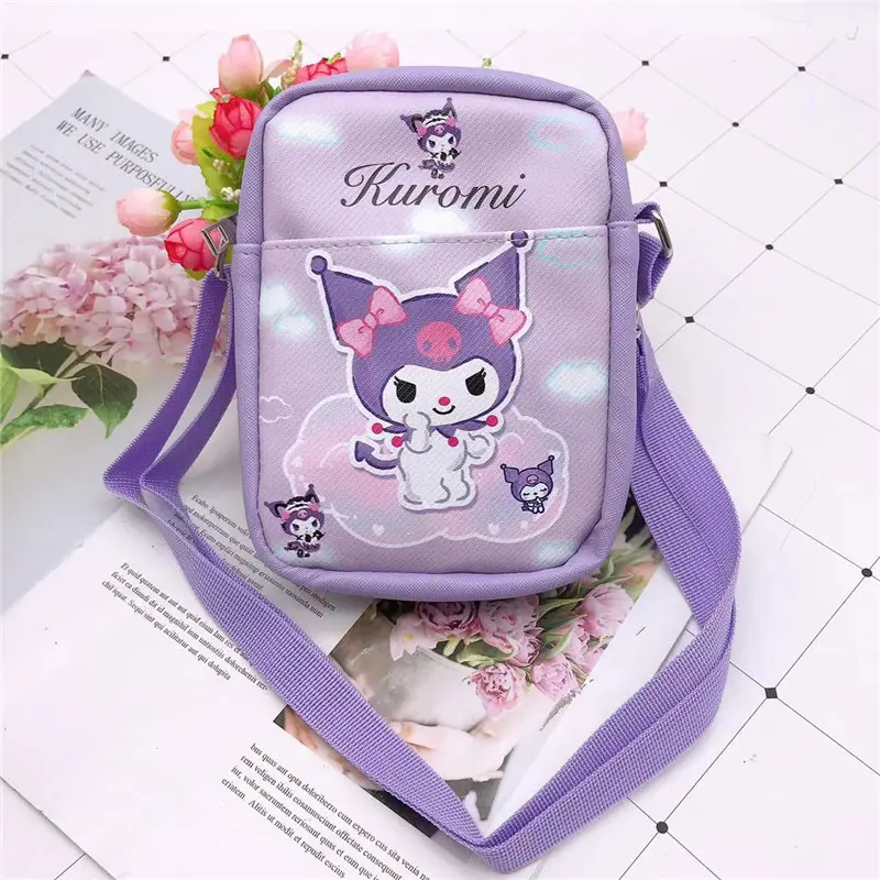 Sanrio Crossbody Bags Shoulder Messenger Bags Cute Cartoon Portable Backpacks Hellokitty Cinnamorol Kawaii Coin Pouch for Girls