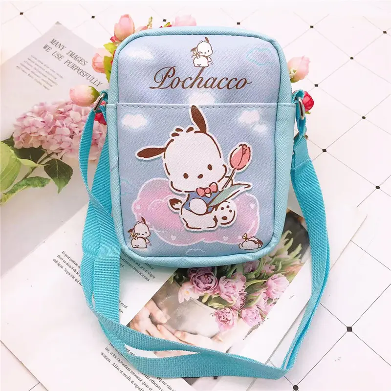 Sanrio Crossbody Bags Shoulder Messenger Bags Cute Cartoon Portable Backpacks Hellokitty Cinnamorol Kawaii Coin Pouch for Girls